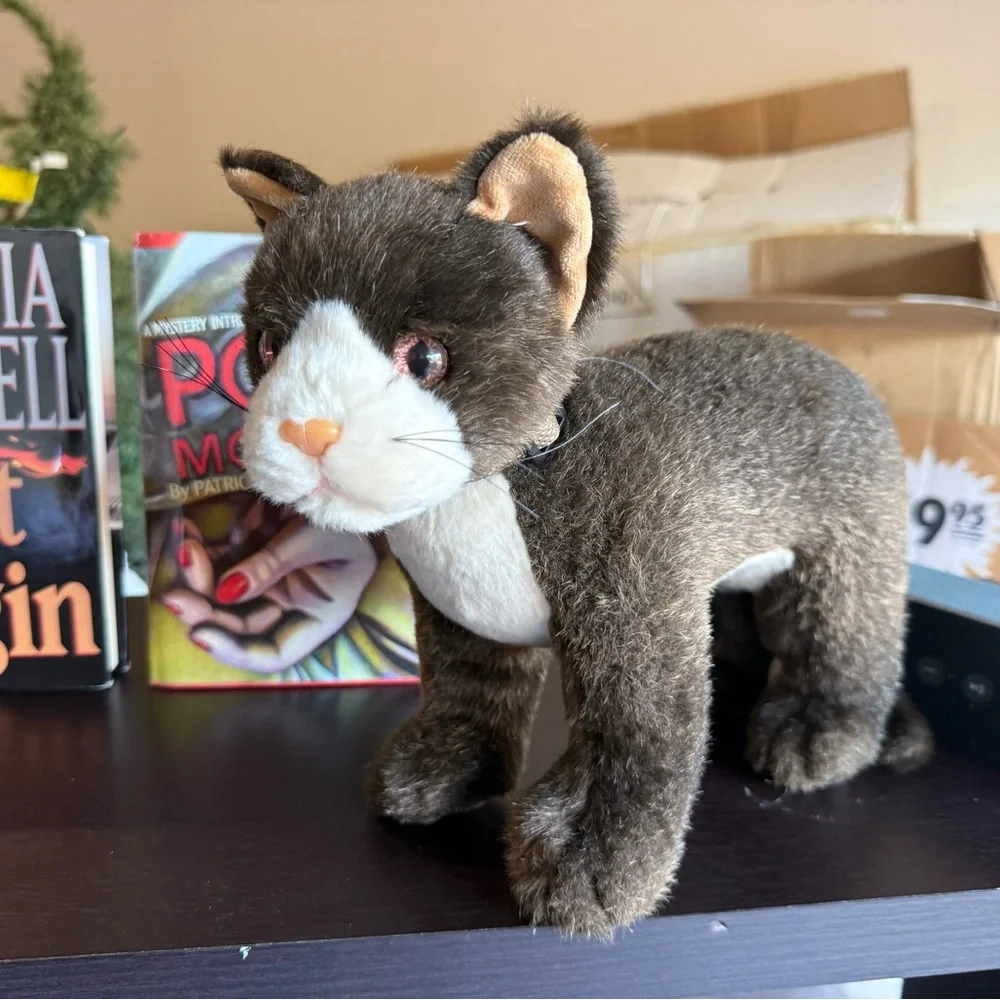 Plush Cat Toy - Brown and Cream collectible